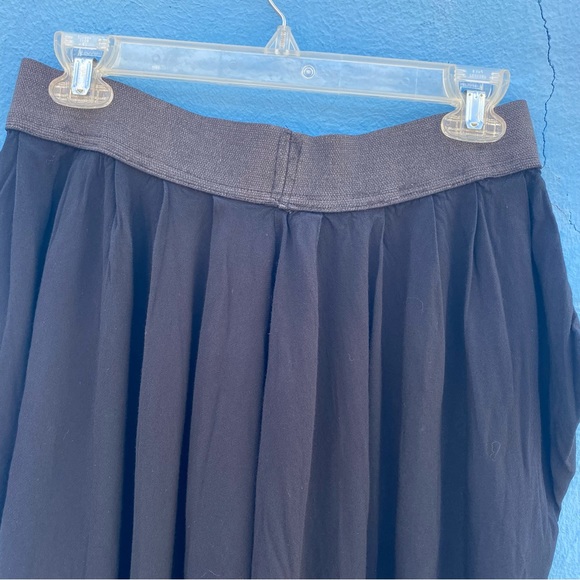 Vintage 80’s boho drop crotch black pants, hip hop pants, elastic waist, size M - Picture 8 of 8